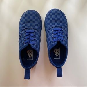 Toddler Blue Checkerboard Vans Size 10